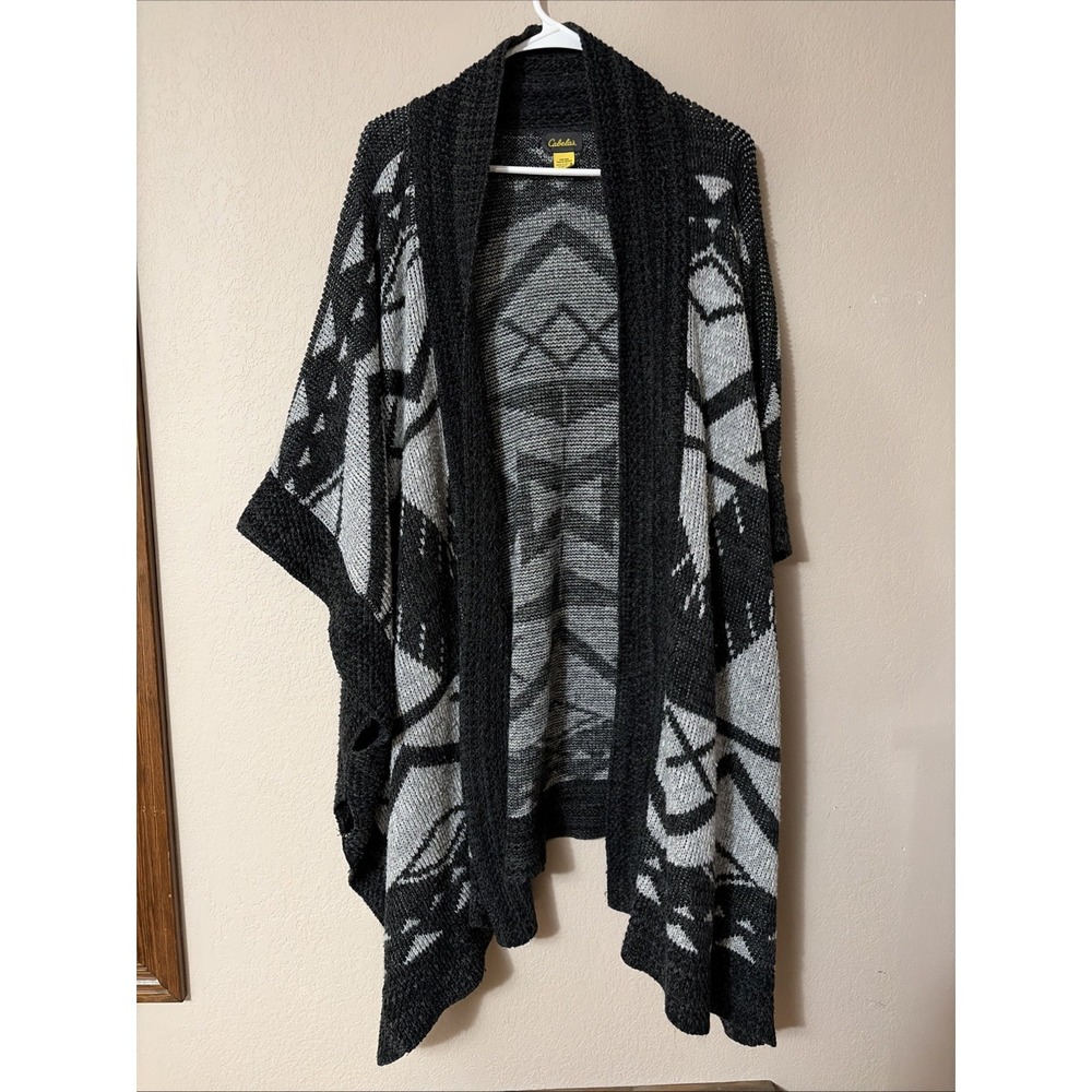 Cabela's‎ Aztec, Tribal, Boho, Blanket Sweater. Poncho Style. One Size Fits All